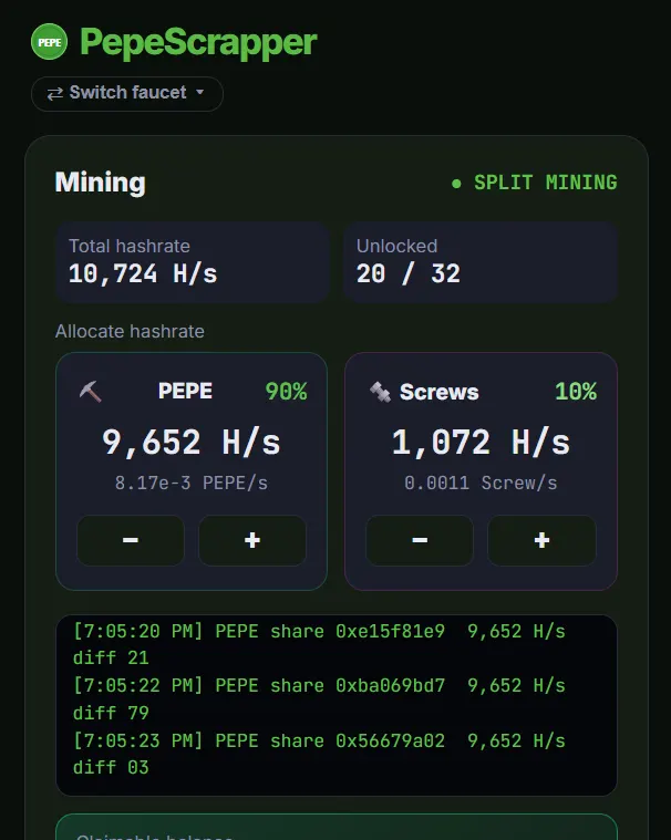 Pepe Scrapper screenshot
